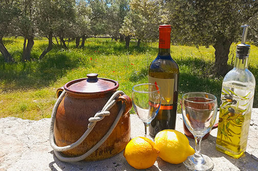 Traditional treats at Blue Fish in Sifnos