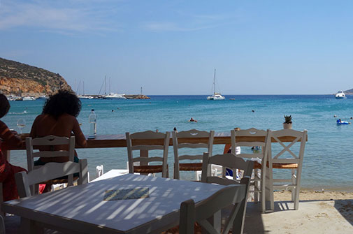 The bay of Platys Gialos in Sifnos